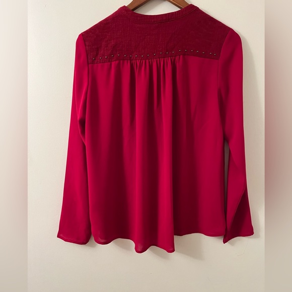 Greylin Boho style top red Size S - Picture 2 of 4